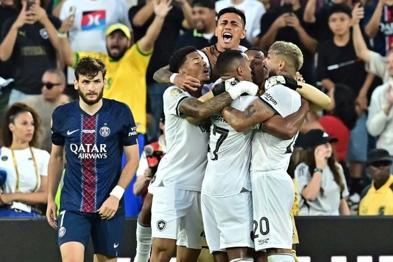 Paris Saint-Germain suffered a shock 1-0 Club World Cup defeat against Brazilian side Botafogo on Thursday in a hardfought battle between the reigning champions of Europe and South America.