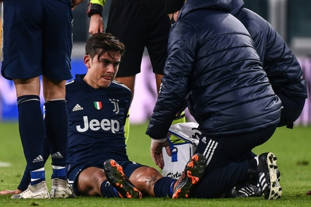 Juventus' Dybala out for up to 20 days with knee injury. AFP