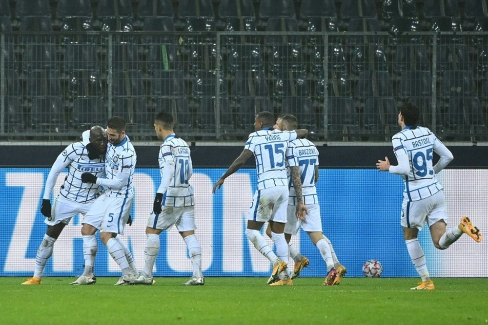 Romelu Lukaku's double gave Inter Milan a 2-3 win at Gladbach. AFP