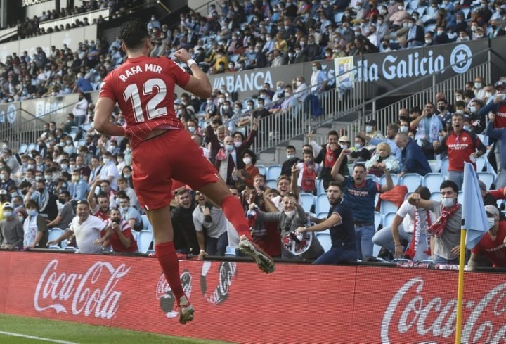 Mir on target as Sevilla go third with gutsy victory over Celta