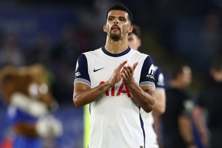 Solanke has played three matches for Tottenham but has yet to find the net. AFP