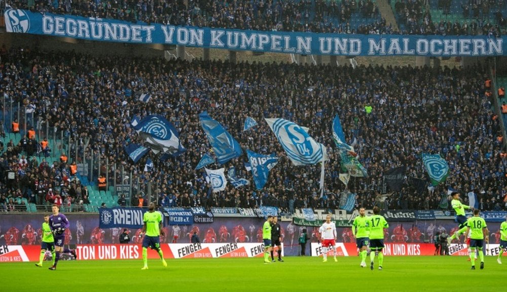 Schalke could only manage a goalless draw with RB Leipzig. AFP