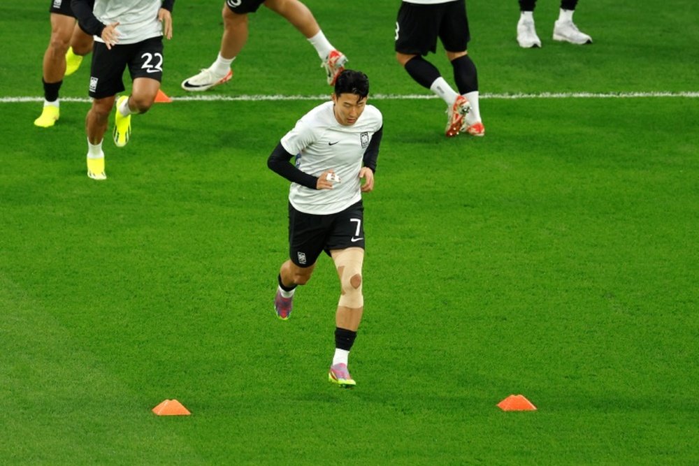 Son Heung-min injured his finger in a brawl with PSG's Lee Kang-in. AFP