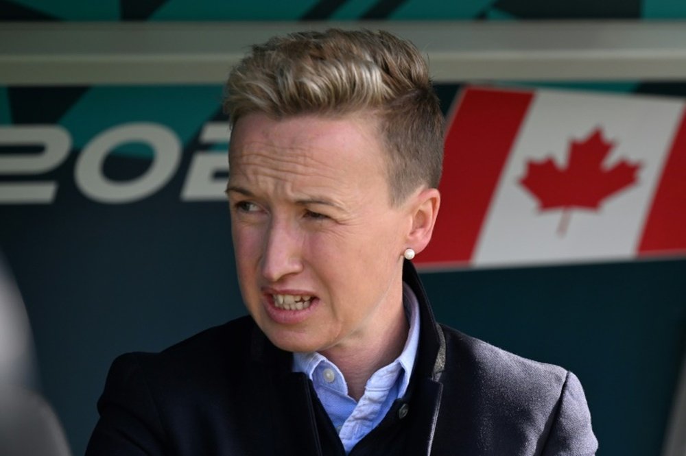 Canadian women's coach Priestman has stood down from the team's opening Olympic match. AFP
