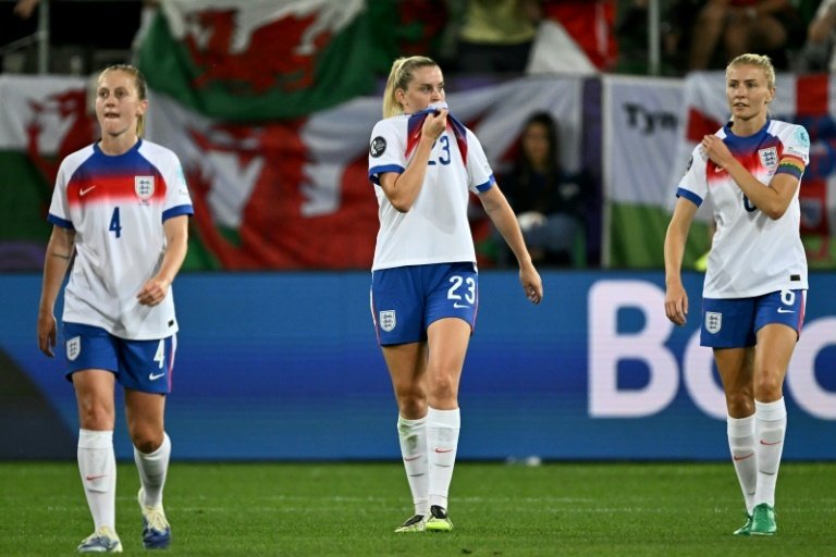 Alessia Russo scored her first goal of Women's Euro 2025 against Wales. AFP