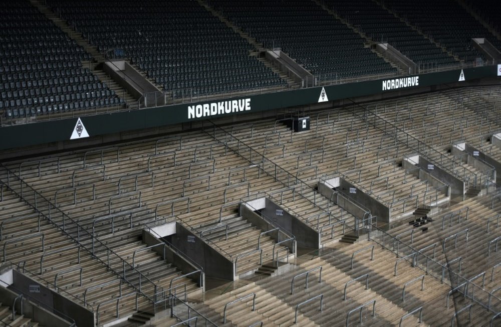 Moenchengladbach could have cardboard cut outs as fans. AFP