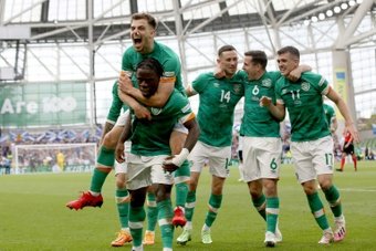 Republic of Ireland secured their 1st competitive home win for three years by beating Scotland. AFP