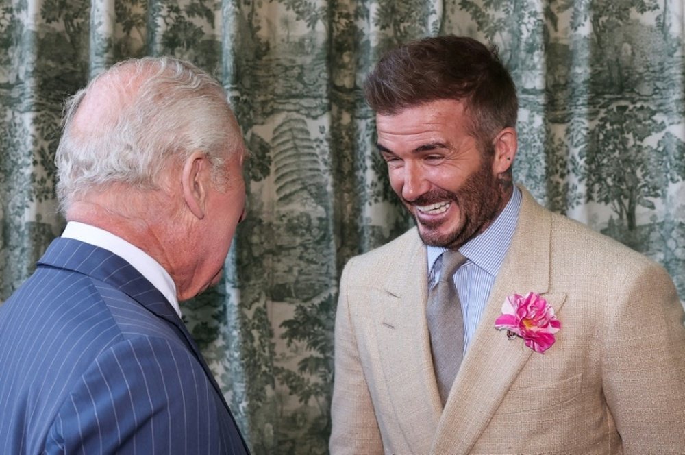 Beckham played 115 times for England. AFP