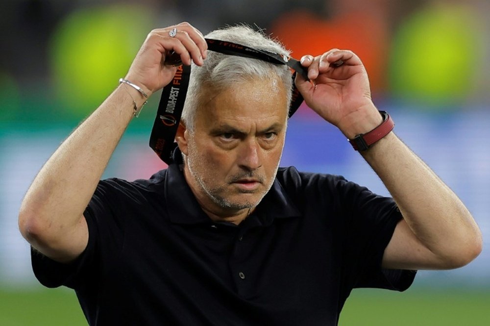 Mourinho was disappointed with the officiating during the final. AFP