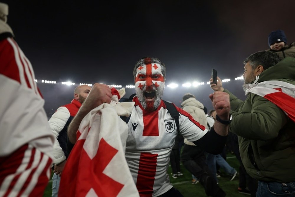 Georgia advanced to their first ever major tournament finals. AFP
