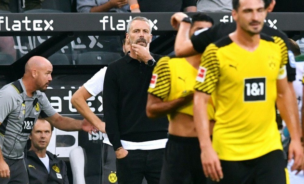 Dortmund were beaten by Gladbach in the Bundesliga. AFP