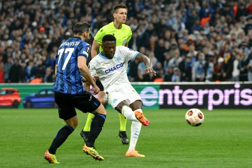 Chancel Mbemba scored his fourth goal in the competition this season. AFP