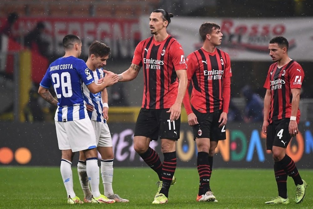 AC Milan were held by Porto at the San Siro. AFP