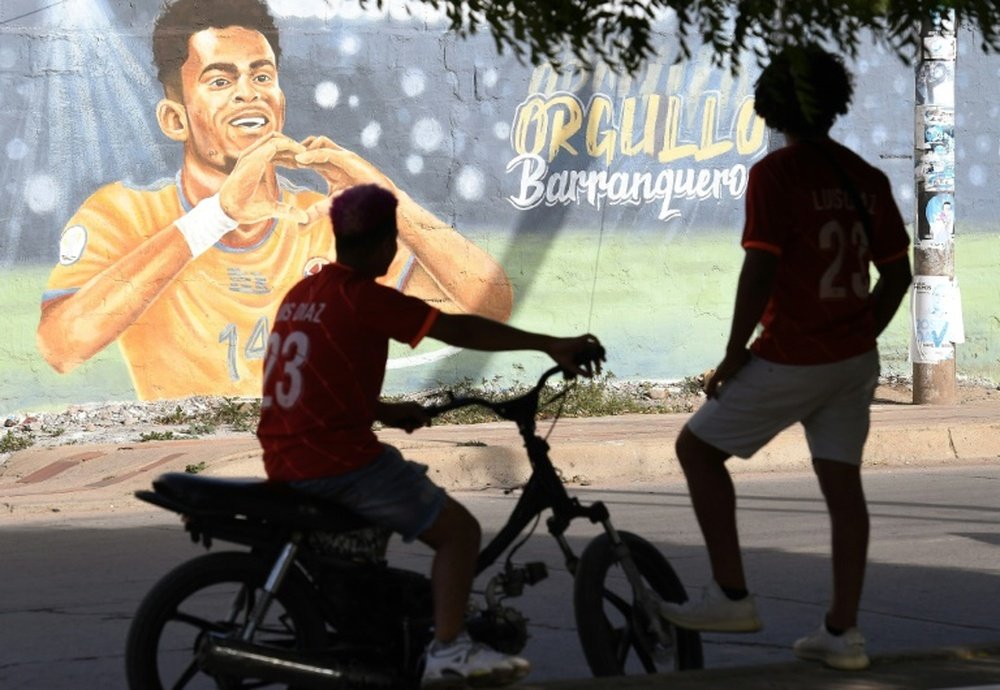 Luis Diaz is a hero in the indigeneous community in Colombia he grew up in. AFP