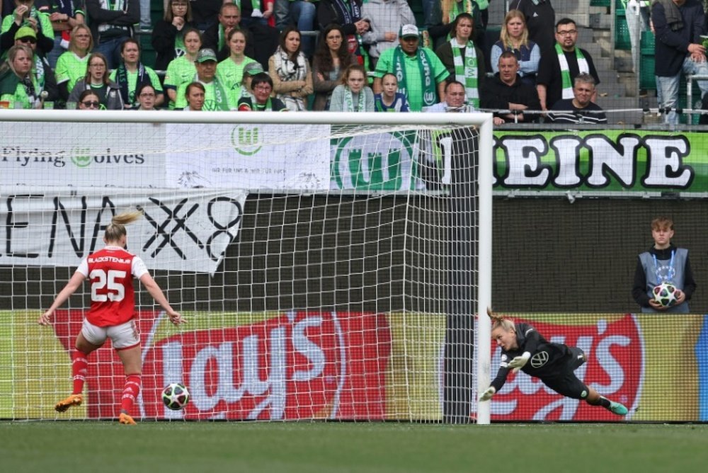 Arsenal fight back against Wolfsburg. AFP