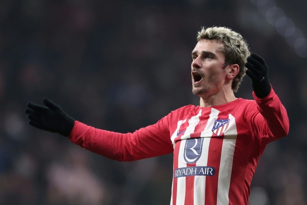 Griezmann became Atletico Madrid's joint all-time leading scorer. AFP