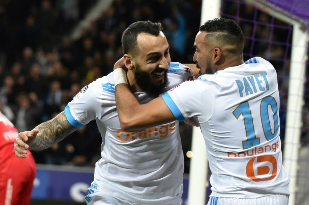 Mitroglou scored the winner against Toulouse. AFP