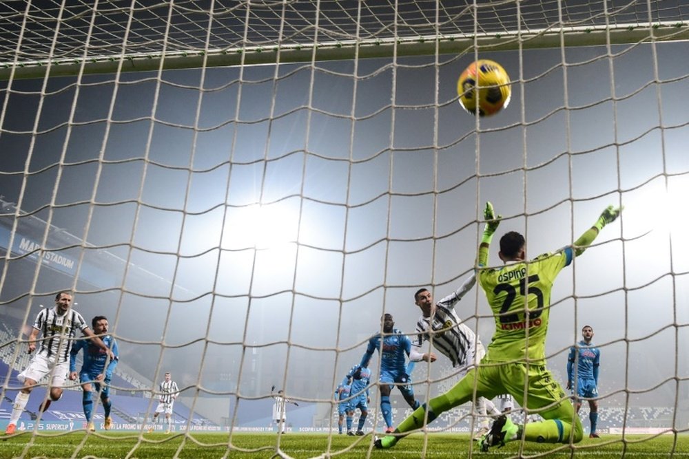 Ronaldo got his 760th goal in Juventus' 2-0 win over Napoli. AFP