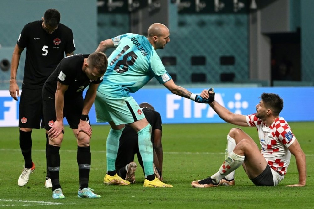 Croatia fans verbally insulted Borjan during the match in Doha. AFP