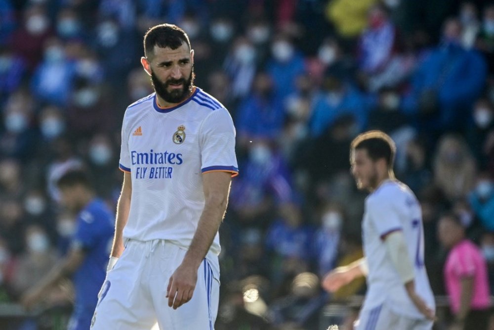 Real Madrid drew a blank in attack as they were beaten 1-0 at Getafe. AFP