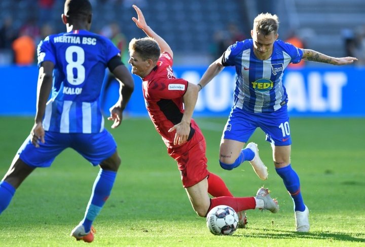 Hertha draw against Freiburg after VAR drama