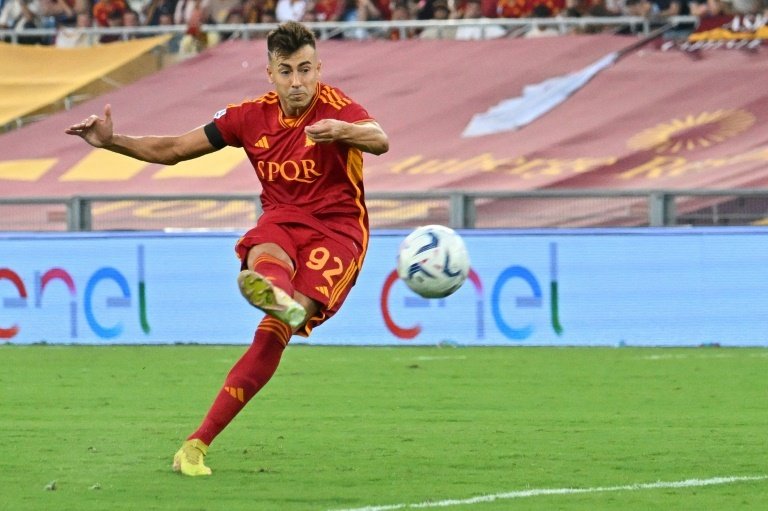 Roma forward Stephan El Shaarawy last played for Italy in March 2021. AFP