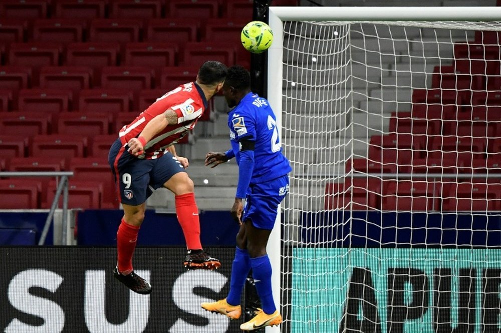 Luis Suarezs winning goal against Getafe was his eighth of the season. AFP