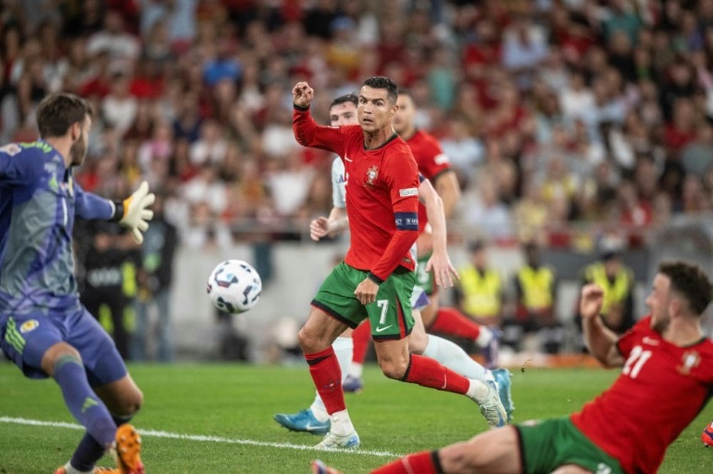 Ronaldo came off the bench to lift Portugal to their second successive win. AFP
