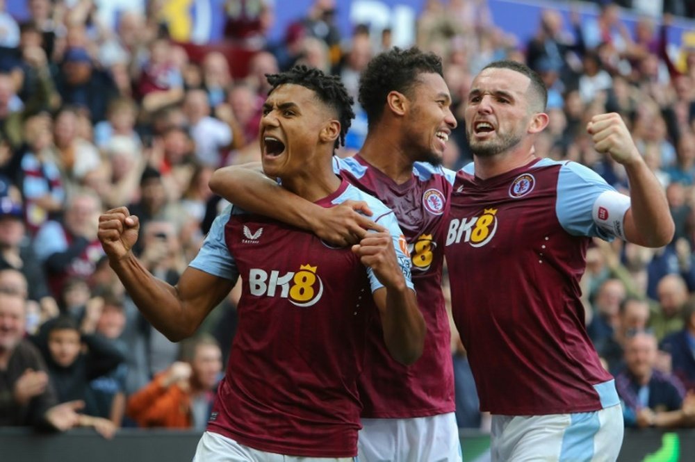 Aston Villa have won five of their first seven league matches. AFP