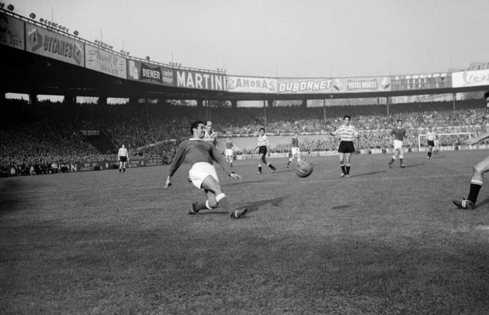 Mekhloufi began his career in Algeria before joining Saint-Etienne in 1954. AFP