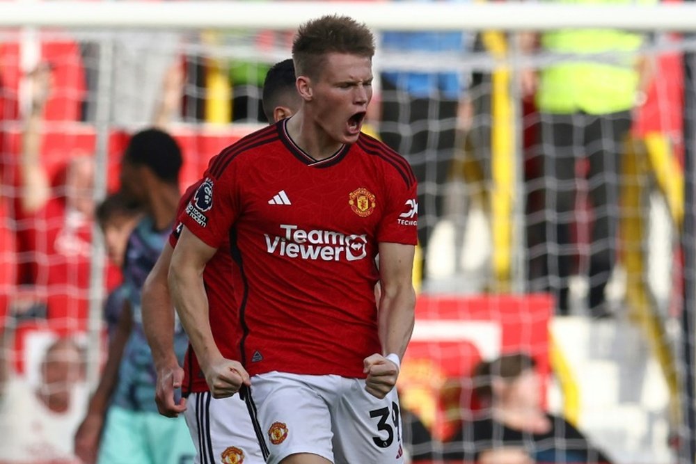 McTominay's double saved Manchester United from another damaging defeat against Brentford. AFP