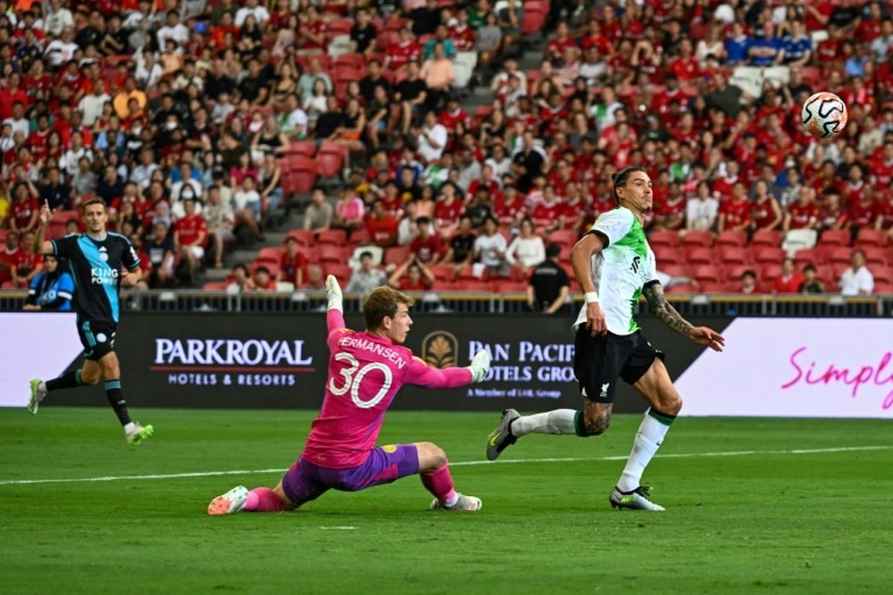Darwin Nunez opened the scoring for Liverpool. AFP