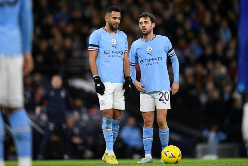 Mahrez scored a brilliant free-kick against Chelsea. AFP