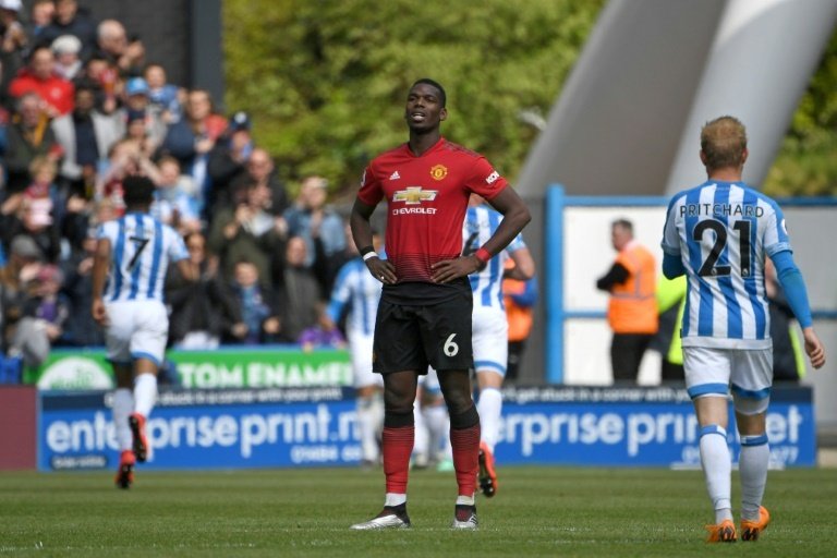 Man Utd UCL hopes ended by Huddersfield draw. AFP