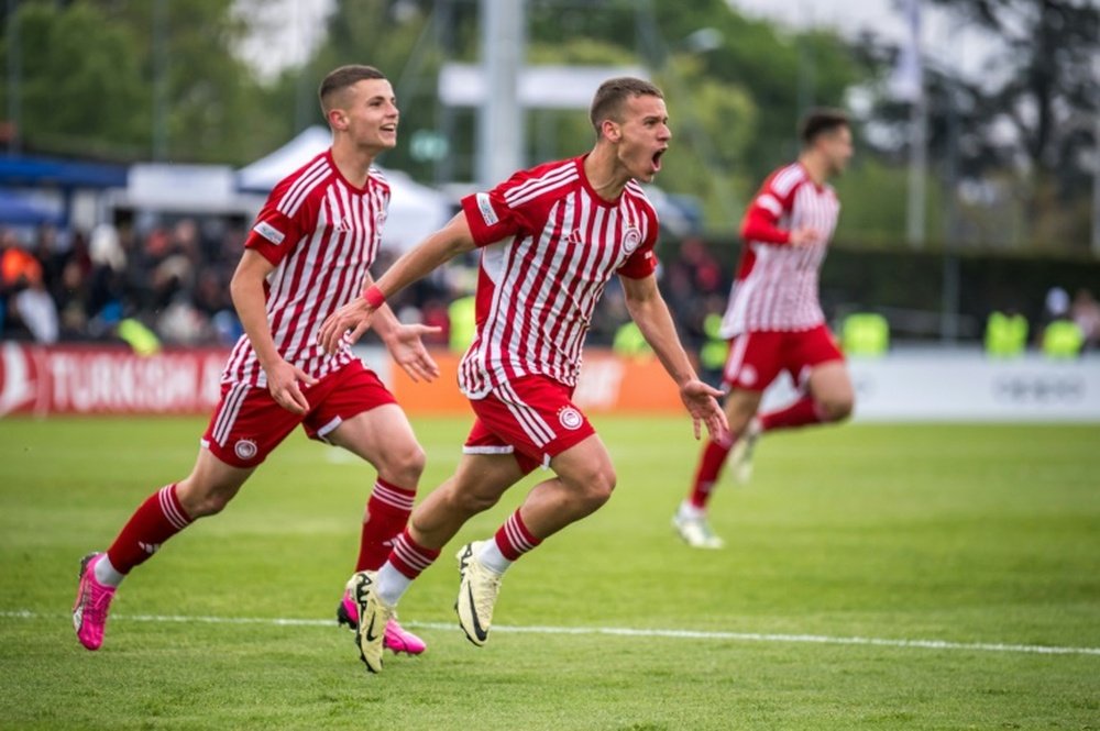 Olympiakos beat AC Milan 3-0 in the UEFA Youth League final. AFP