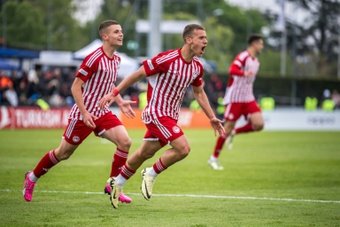 Olympiakos beat AC Milan 3-0 in the UEFA Youth League final on Monday, becoming the first Greek side to win Europe's under-19 football competition.