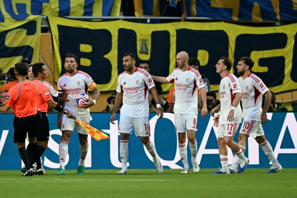 Otamendi's late equaliser earned Benfica a point. AFP