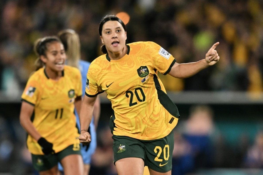 Sam Kerr was targeted by homophobic abuse online. AFP