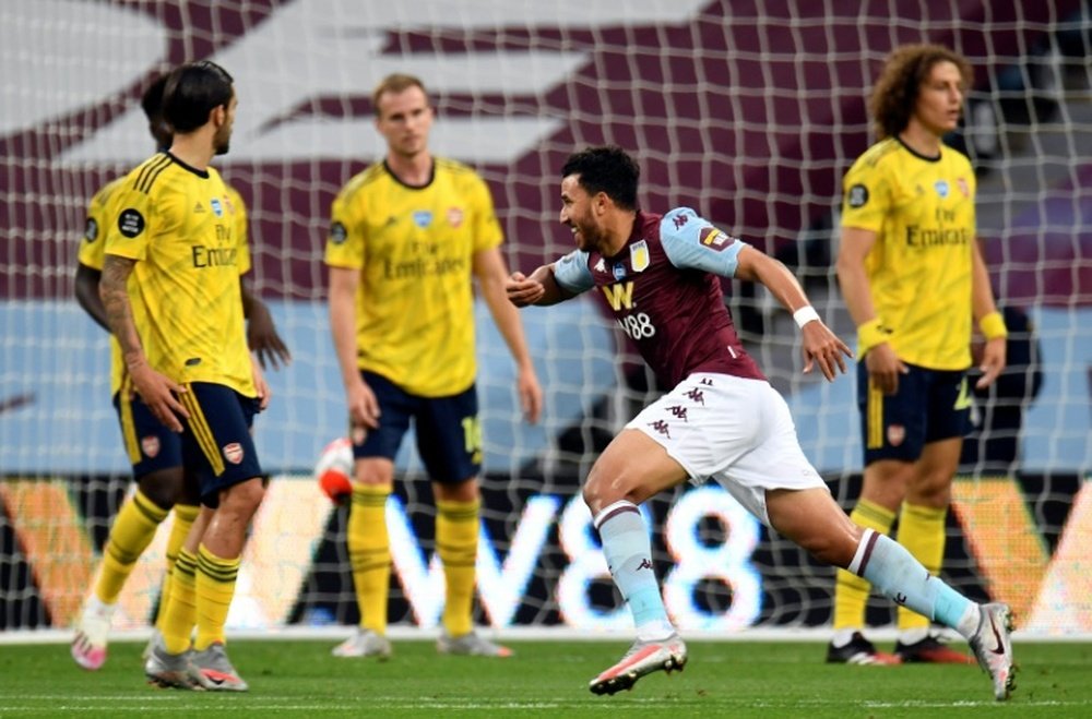 Aston Villa beat Arsenal 1-0. AFP