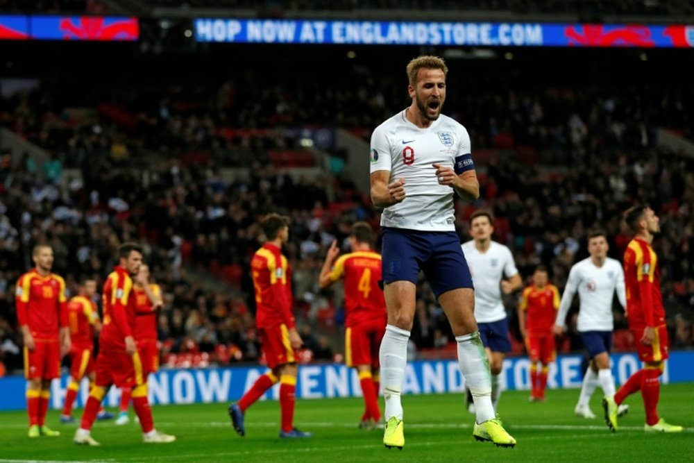 England smash seven past Montenegro to reach Euro 2020 in style. AFP