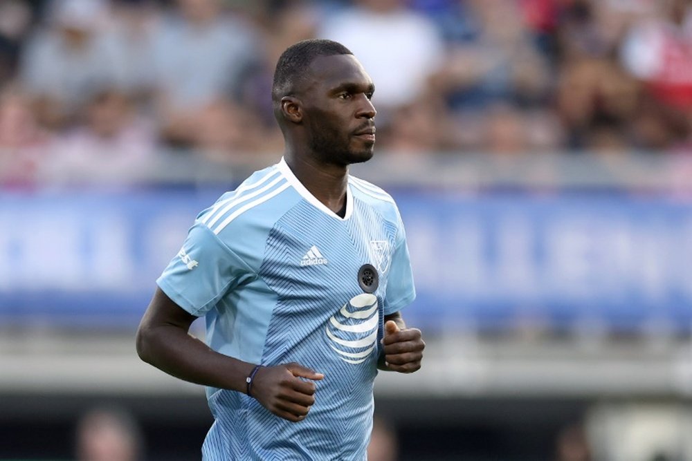 Benteke scored twice for D.C. United in their 4-0 win over the Chicago Fire in MLS. AFP