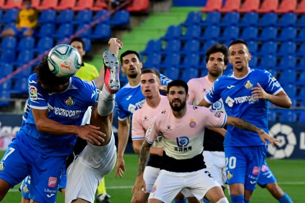 Getafe failed to capitalise on the extra man against Espanyol. AFP