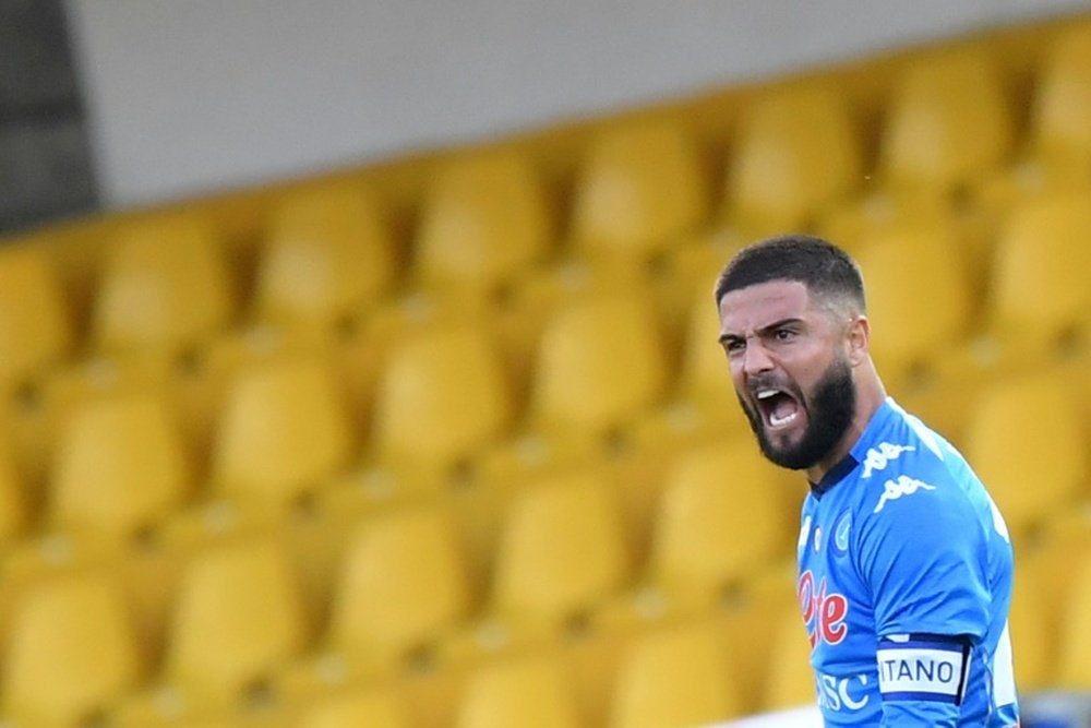 Napoli forward Lorenzo Insigne scored the equaliser after his brother Robertos goal. AFP