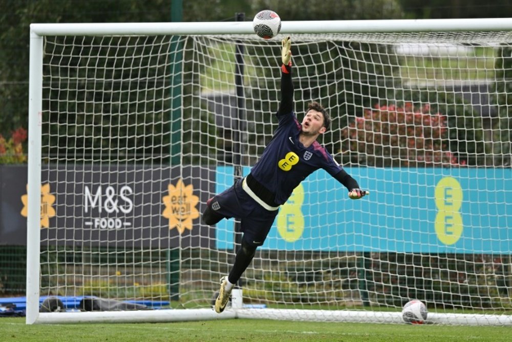 James Trafford had retained his place from the season-opening win against Wolves. AFP