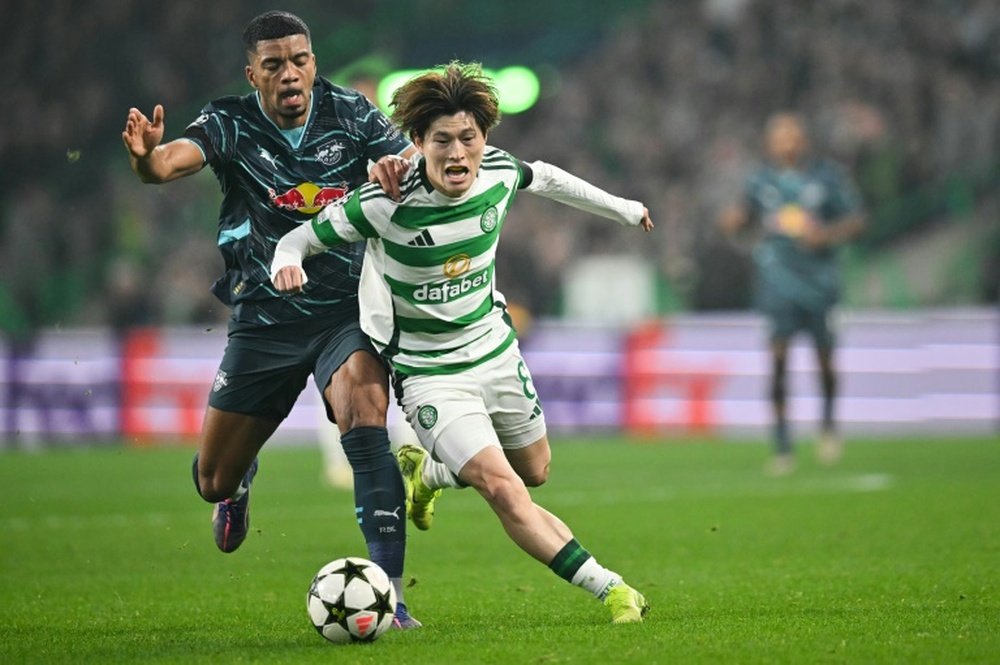 Furuhashi has been prolific since joining Celtic in 2021. AFP