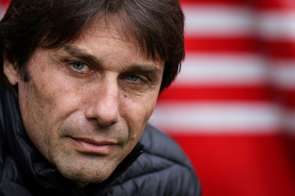 Conte took aim at his players in an astonishing rant on Saturday. AFP