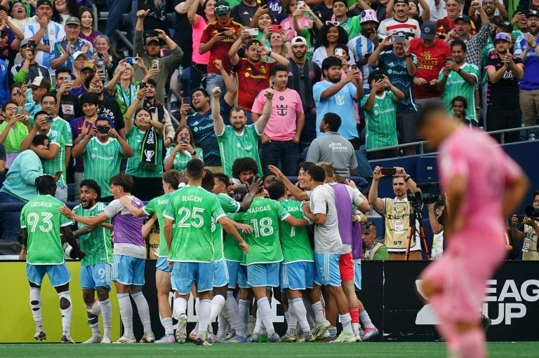 Seattle Sounders stun Messi's Inter Miami 3-0 to lift Leagues Cup