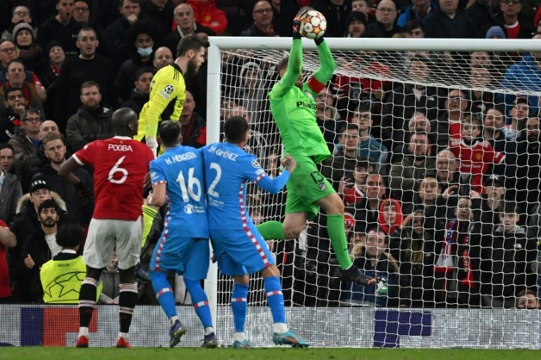 A very disappointed De Gea. AFP