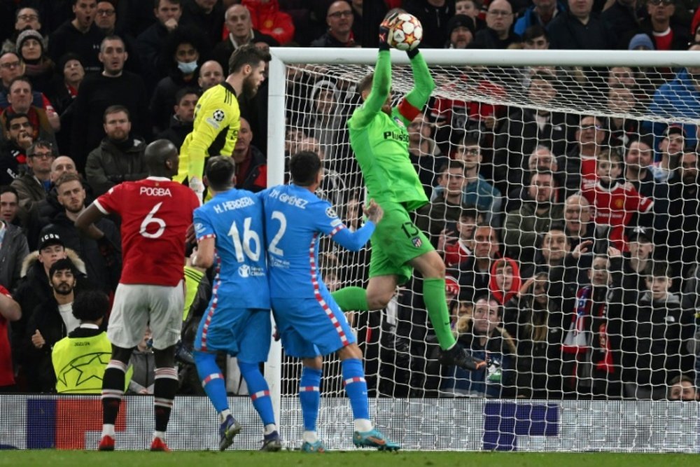 A very disappointed De Gea. AFP