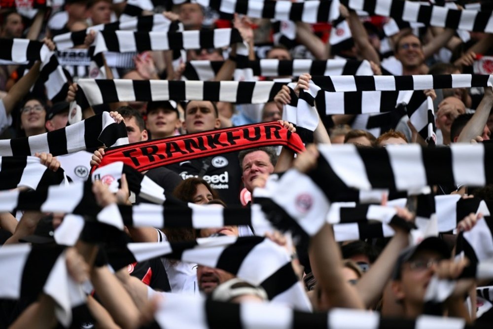 Eintracht Frankfurt left it late to snatch a draw with Cologne. AFP
